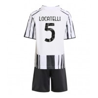 Stroje piłkarskie Juventus Manuel Locatelli #5 Koszulka Podstawowej dla dzieci 2025-26 Krótki Rękaw (+ szorty)
